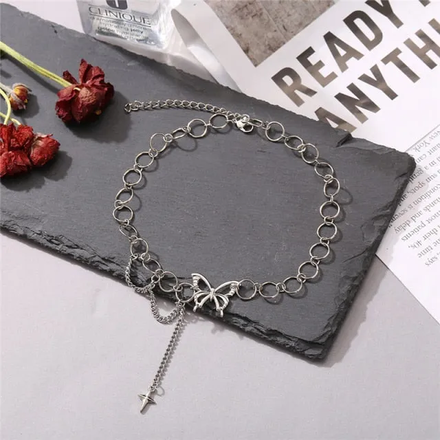 Vintage Multi-layer Coin Chain Choker Fashion Portrait Chunky Chain Necklaces Jewelry