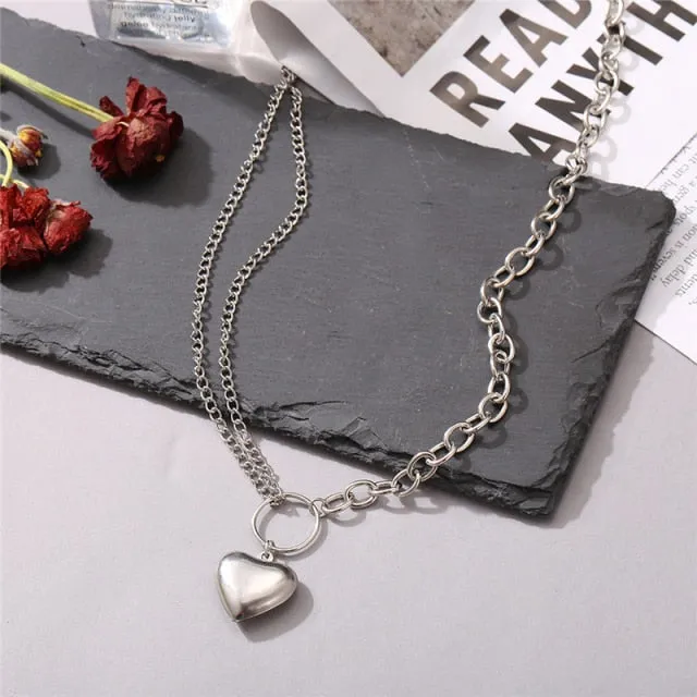 Vintage Multi-layer Coin Chain Choker Fashion Portrait Chunky Chain Necklaces Jewelry