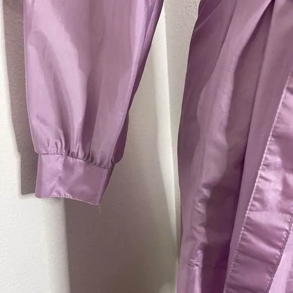 Vintage Totes Very Feminine Puff Sleeve Trench Style Raincoat in Lavener