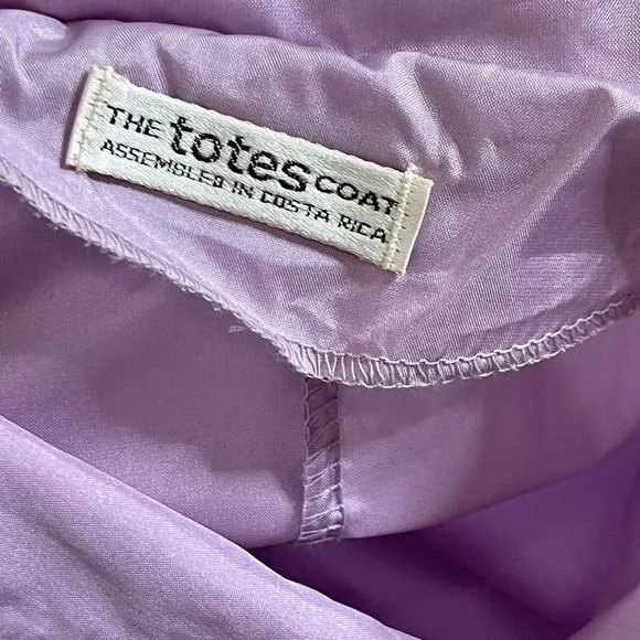 Vintage Totes Very Feminine Puff Sleeve Trench Style Raincoat in Lavener