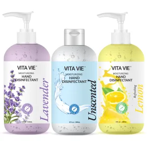 Vita Vie Moisturizing Hand Disinfectant Gel, Scented Set (3-pack)
