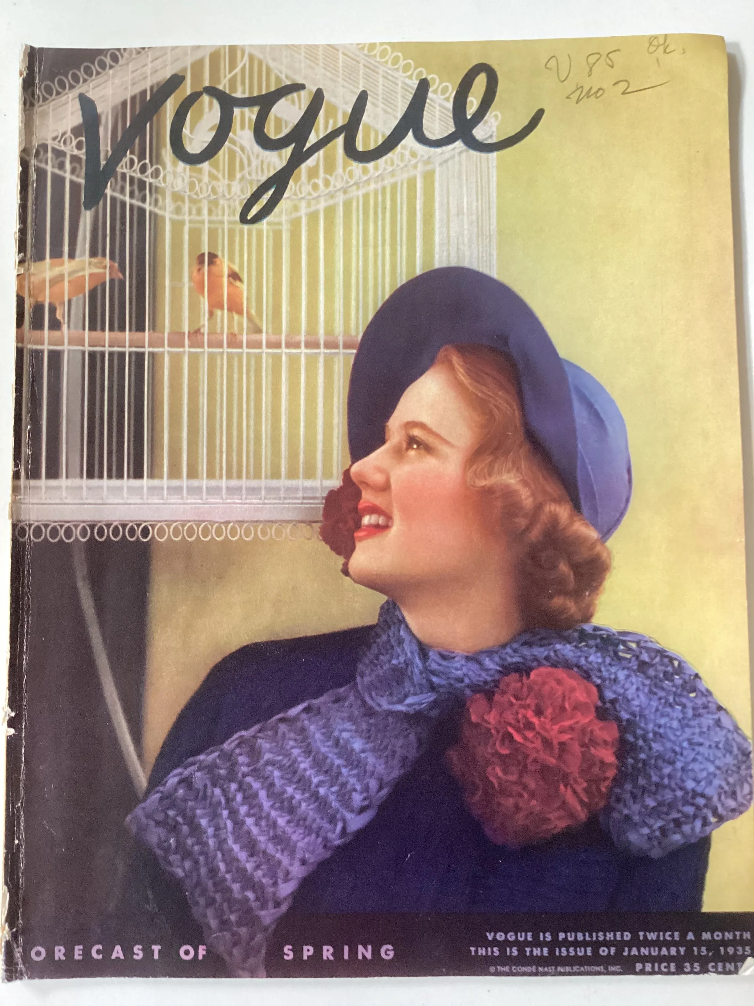 Vogue magazine January 15, 1935