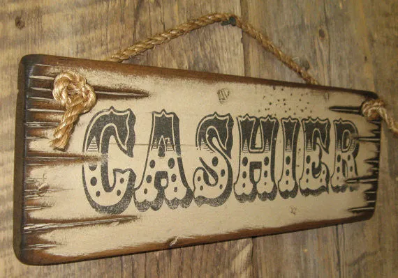 Wall Sign Business: Cashier