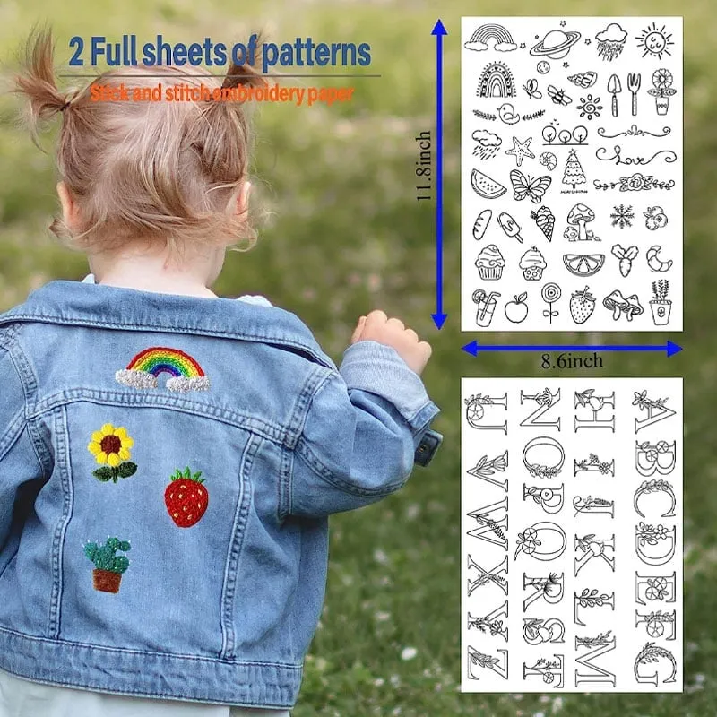 Water Soluble Flower Patterns for Embroidery🎁
