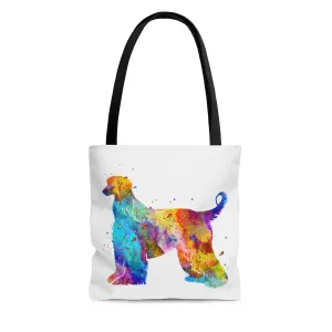 Watercolor Afghan Hound Tote Bag
