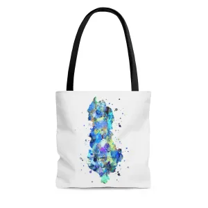 Watercolor Albania  Map Tote Bag