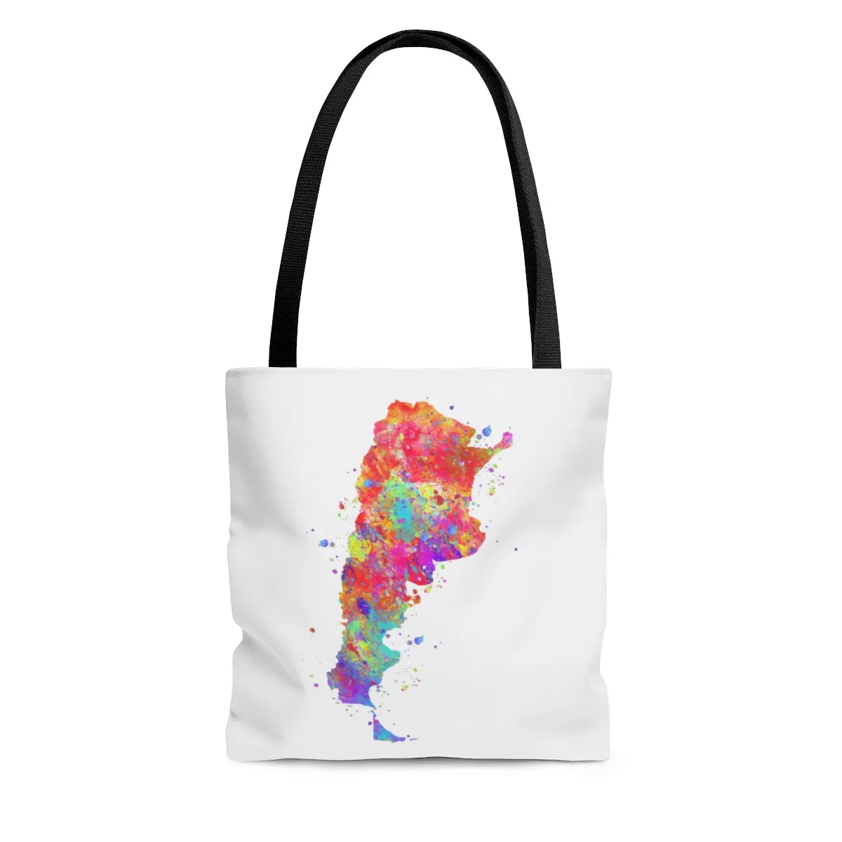 Watercolor Argentina  Map Tote Bag