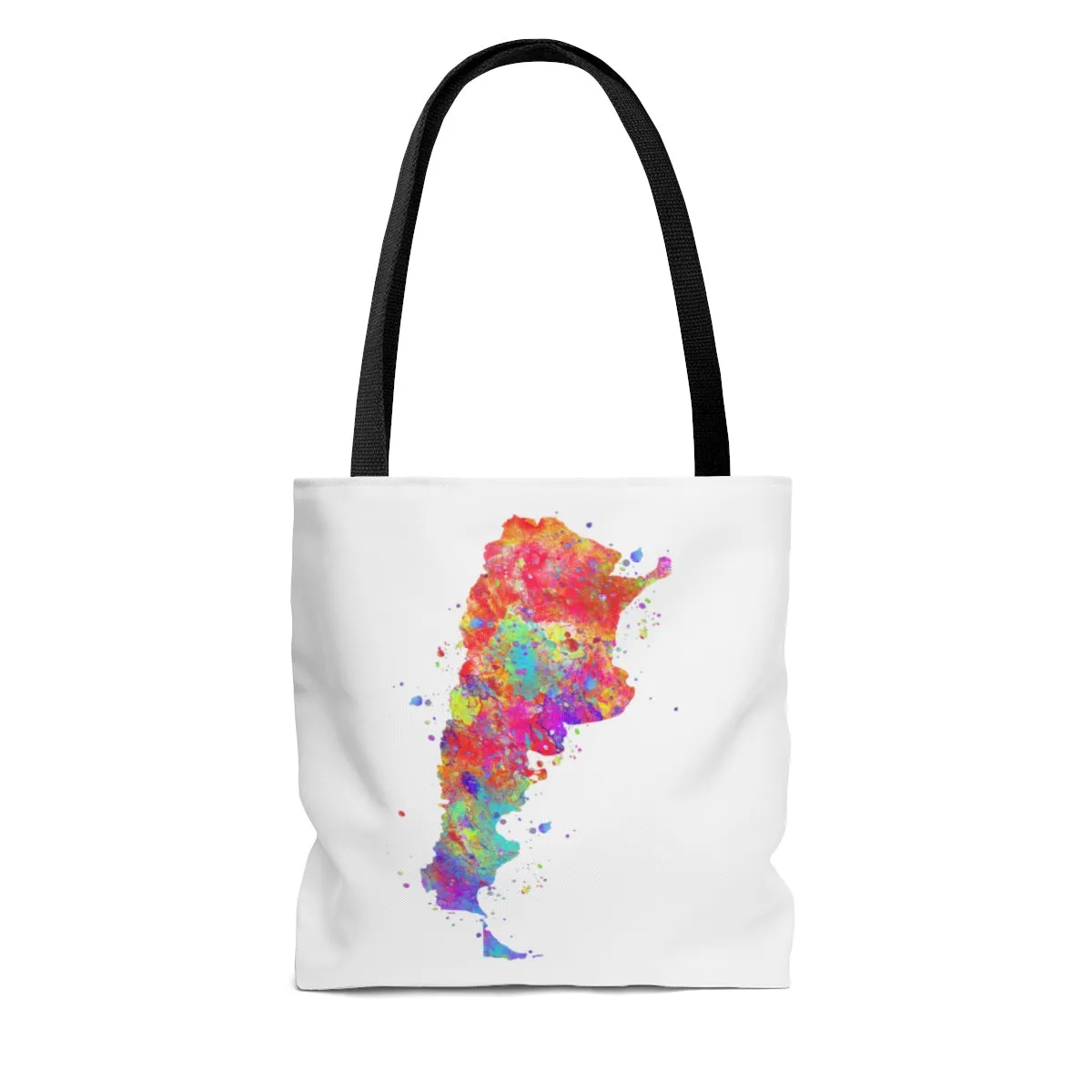 Watercolor Argentina  Map Tote Bag