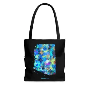 Watercolor Arizona  Map Tote Bag