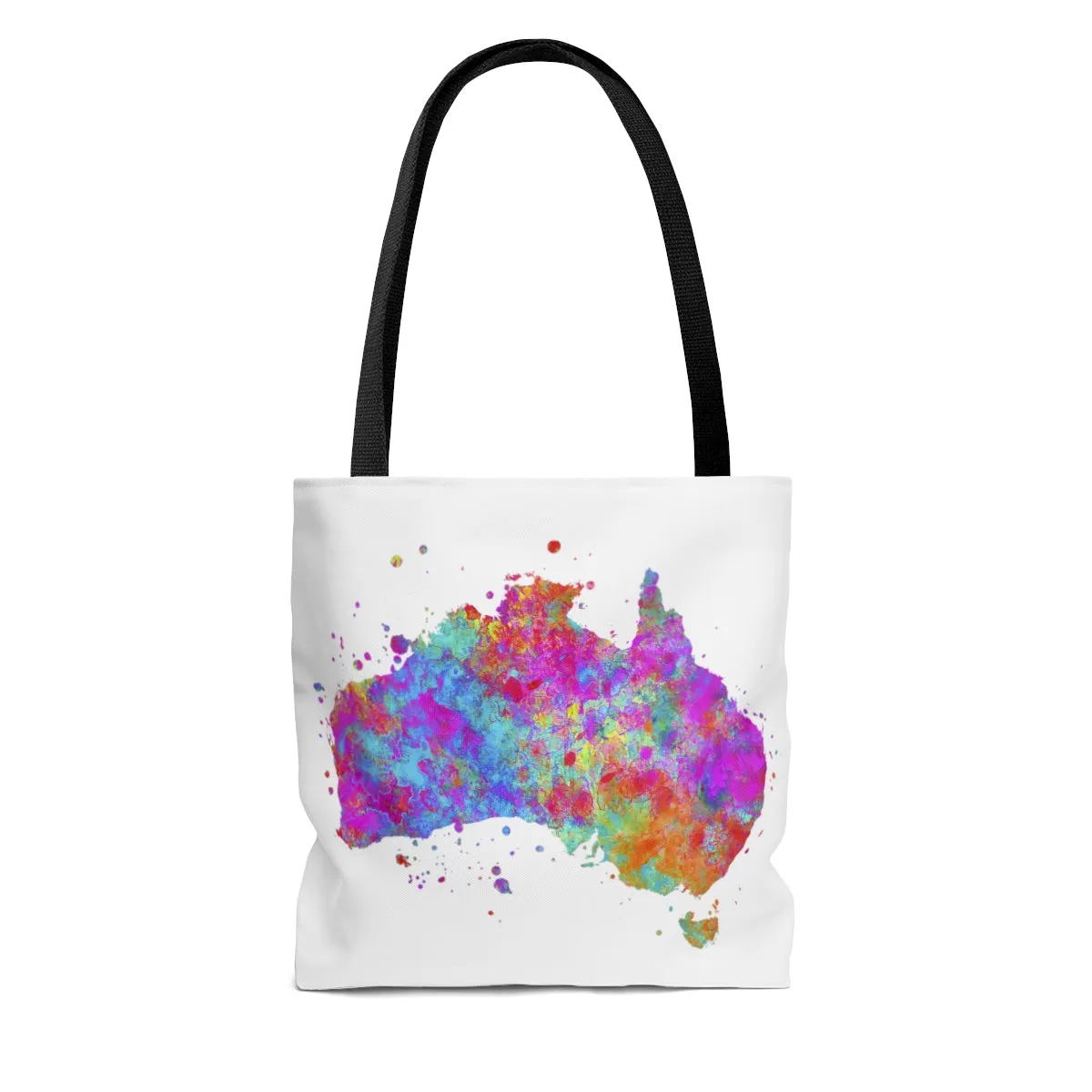 Watercolor Australia Map Tote Bag