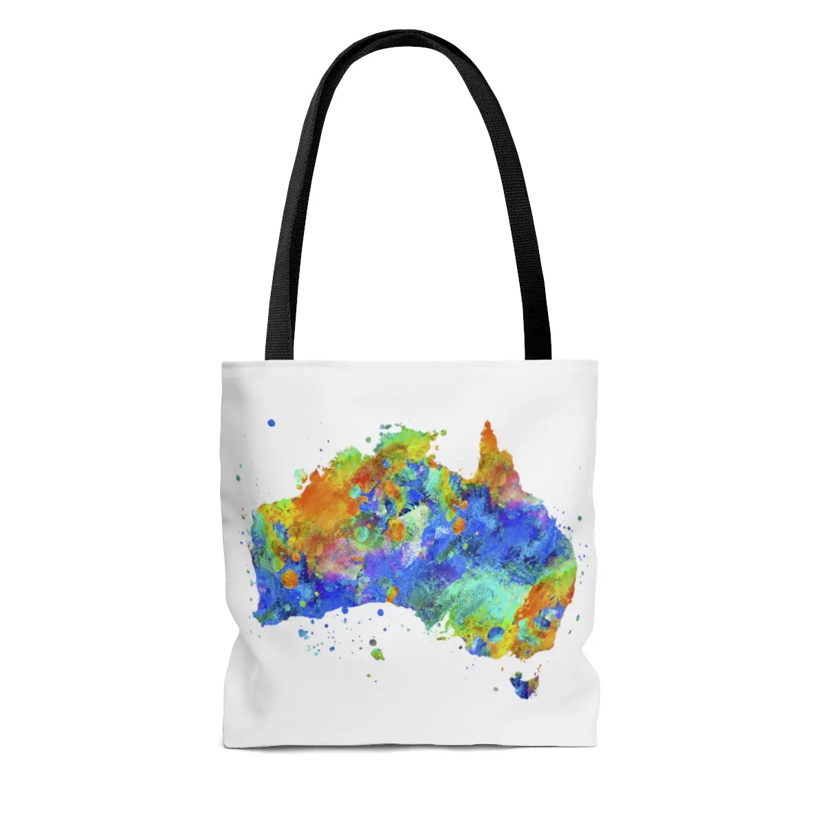 Watercolor Australia Map Tote Bag