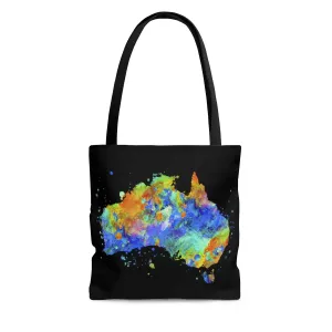Watercolor Australia Map Tote Bag