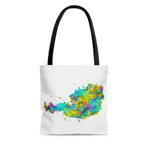 Watercolor Austria Map Tote Bag