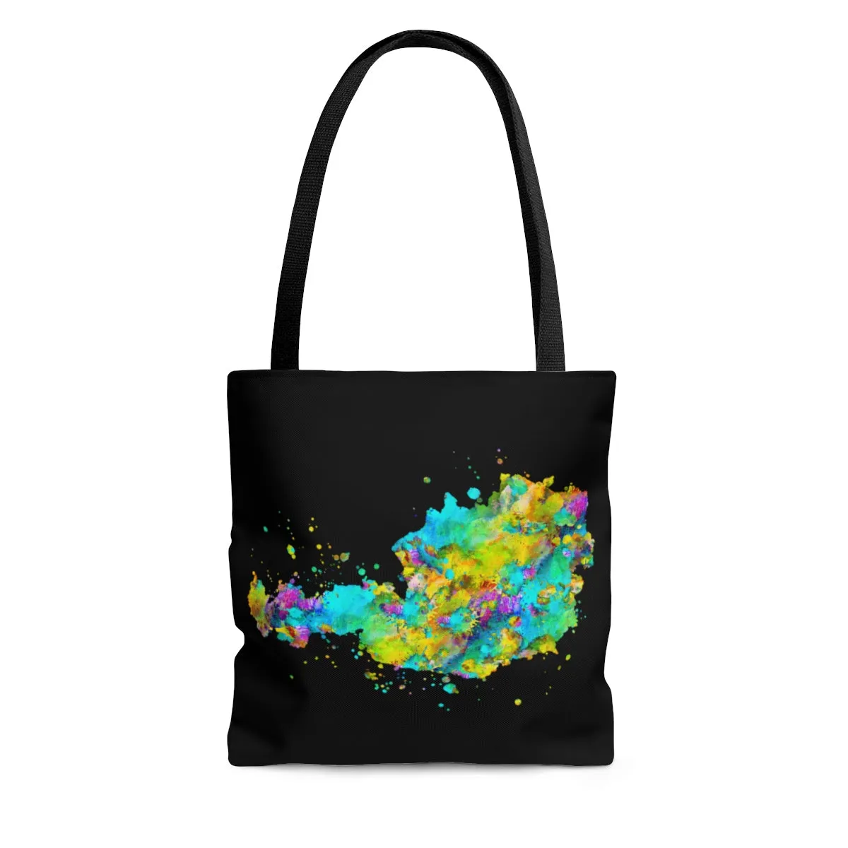 Watercolor Austria Map Tote Bag
