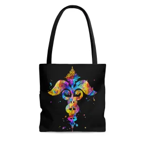 Watercolor Caduceus Tote Bag