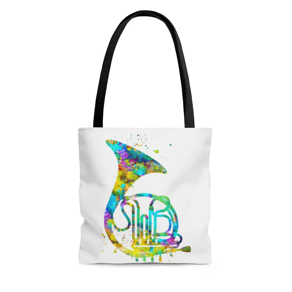 Watercolor French Horn Tote Bag