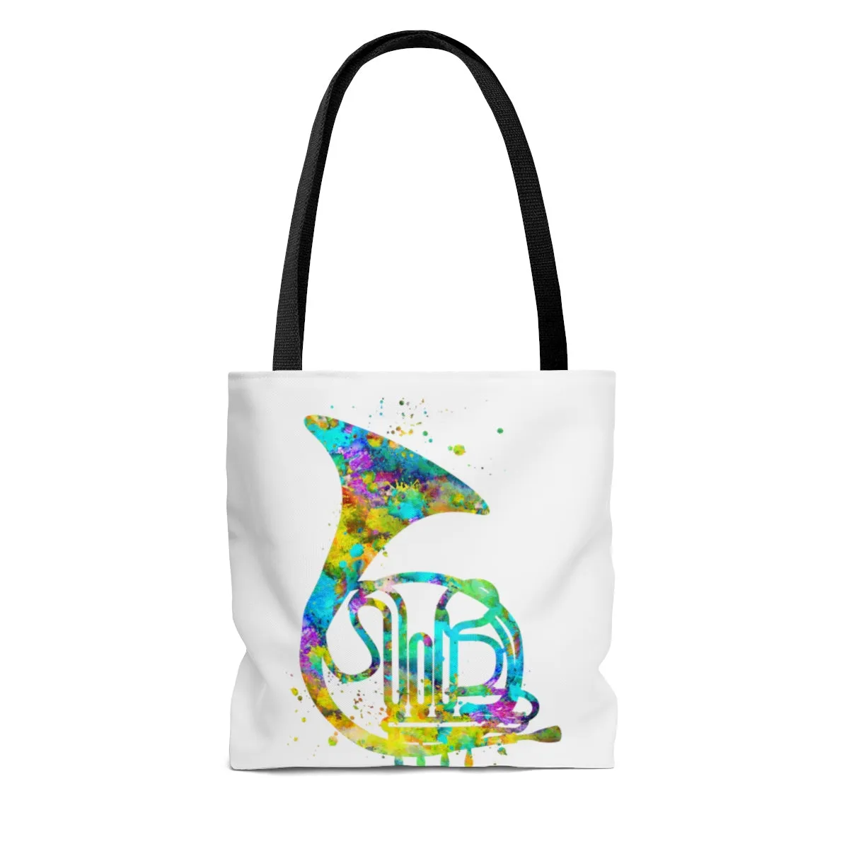 Watercolor French Horn Tote Bag