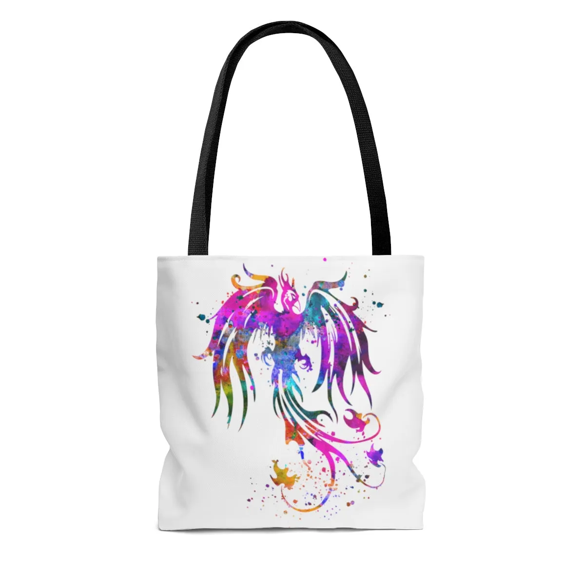 Watercolor Phoenix Bird Tote Bag