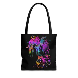 Watercolor Phoenix Bird Tote Bag
