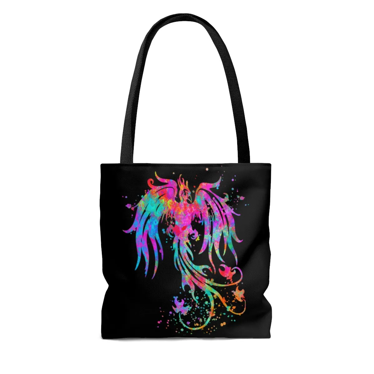 Watercolor Phoenix Bird Tote Bag