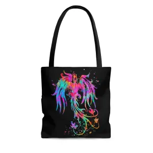 Watercolor Phoenix Bird Tote Bag