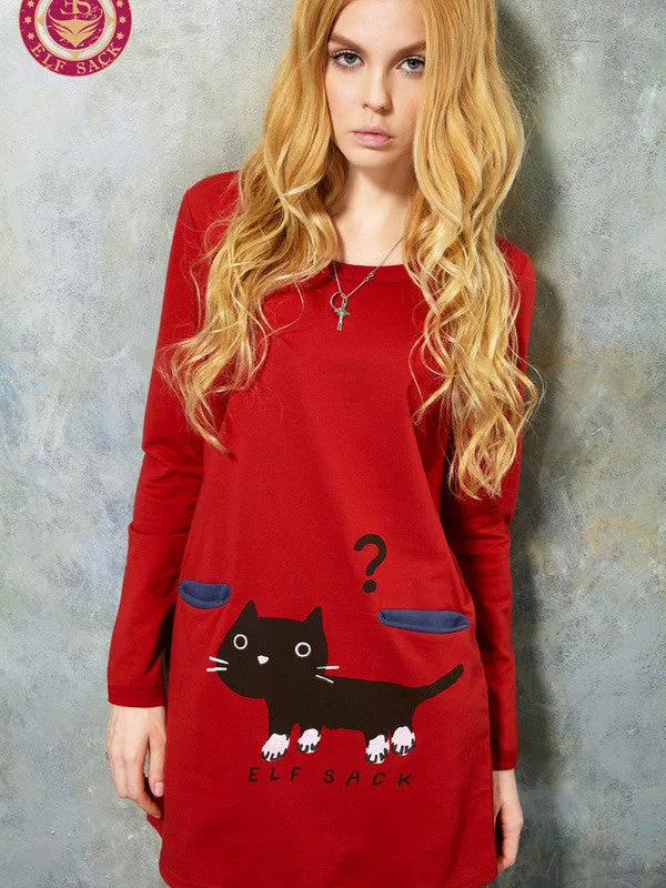 where is my snack kitten pocket dress
