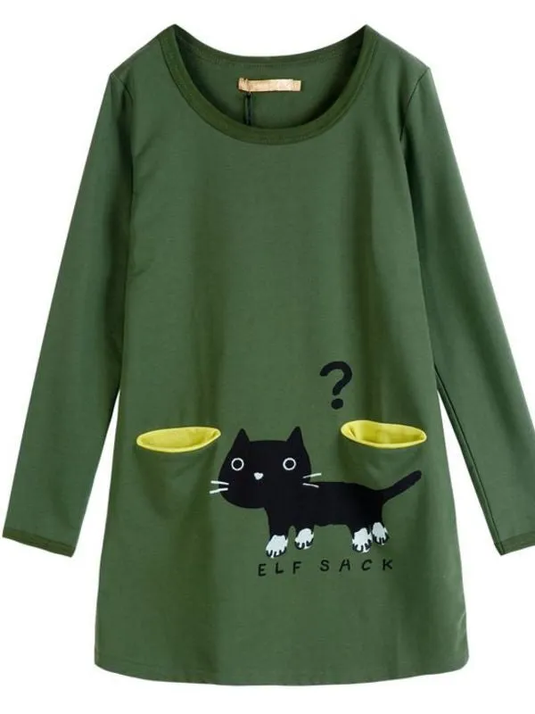 where is my snack kitten pocket dress