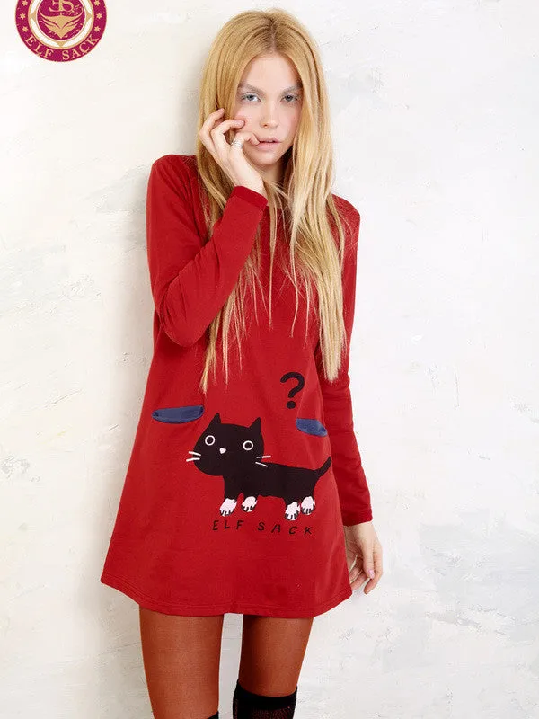 where is my snack kitten pocket dress