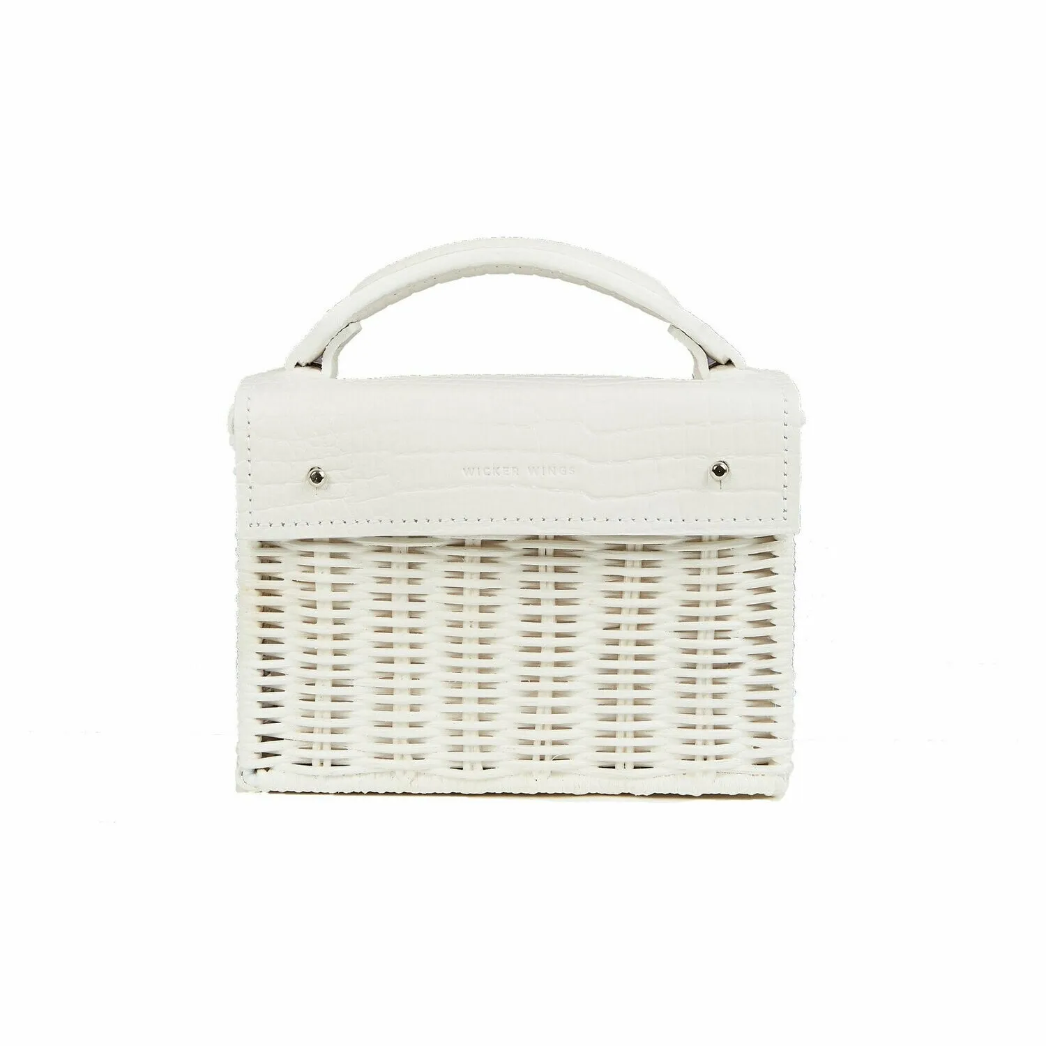 White Mini Kuai in Croco