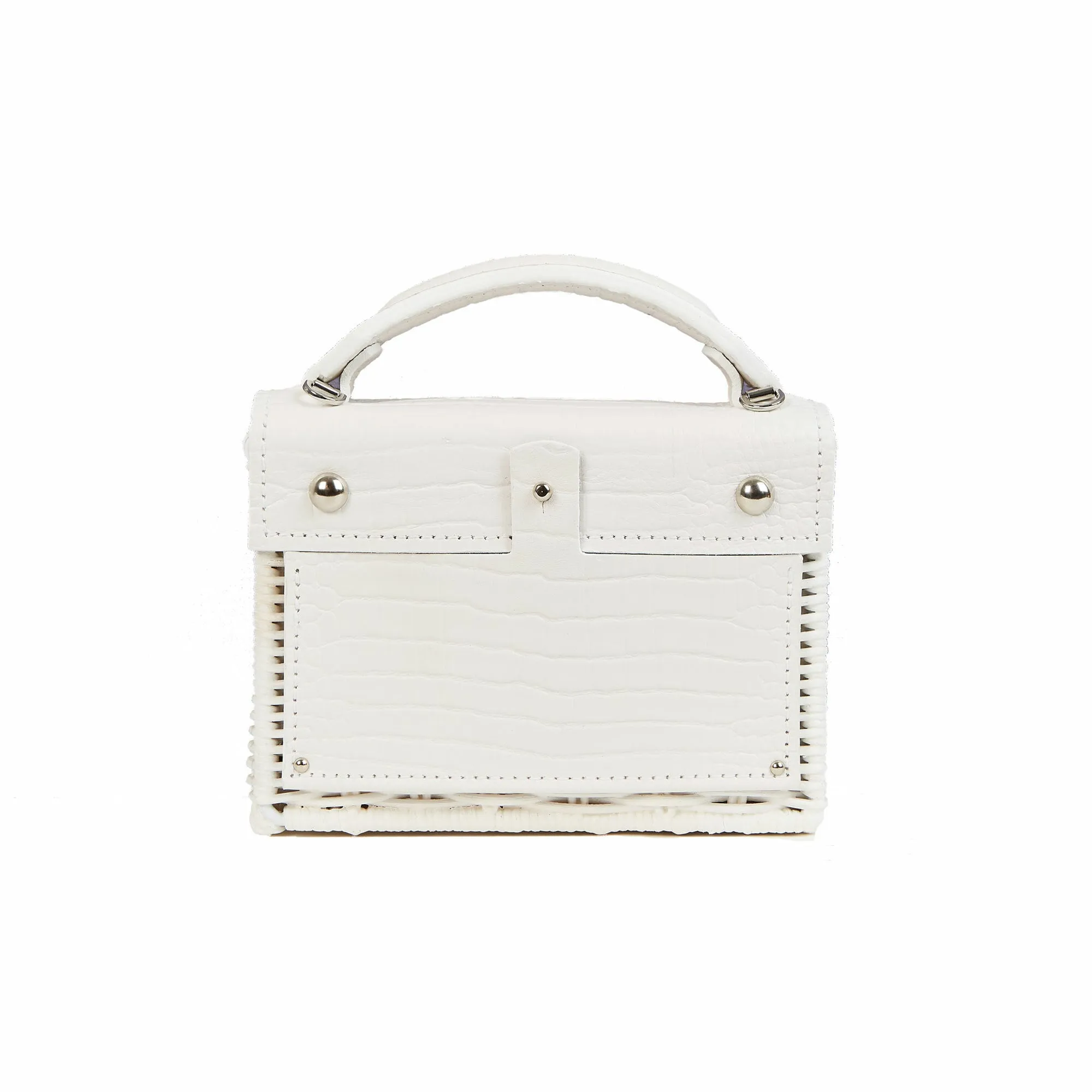White Mini Kuai in Croco