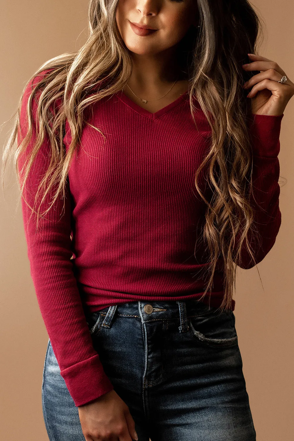 Why Don't We Long Sleeve Top (Mauve)