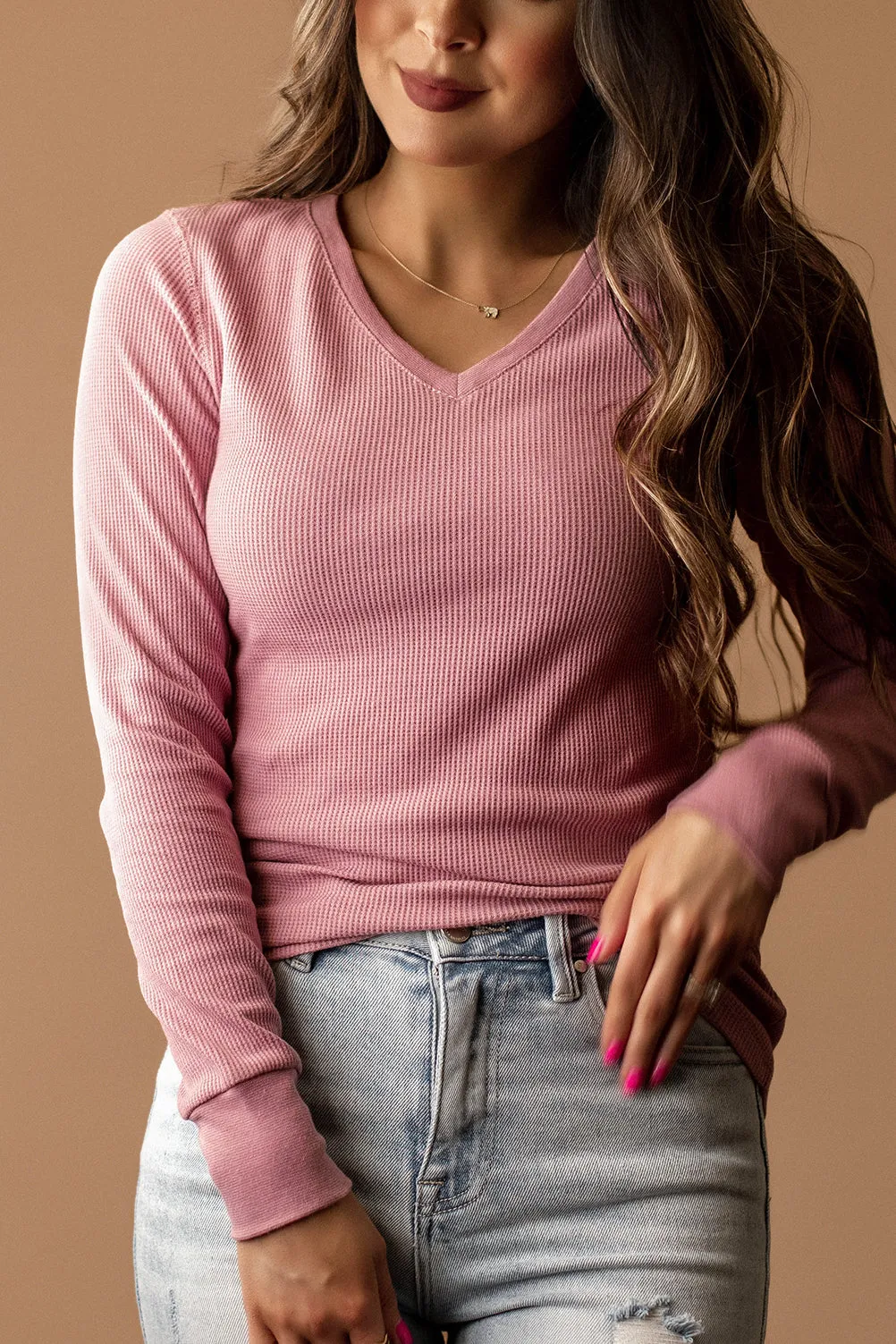 Why Don't We Long Sleeve Top (Rust)