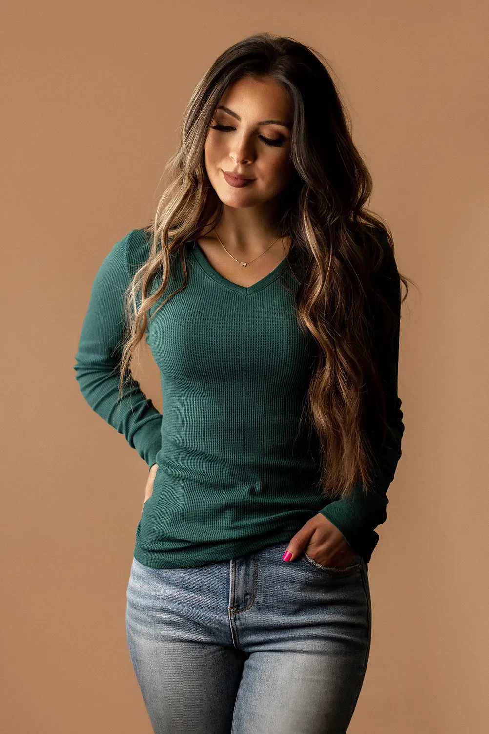 Why Don't We Long Sleeve Top (Rust)