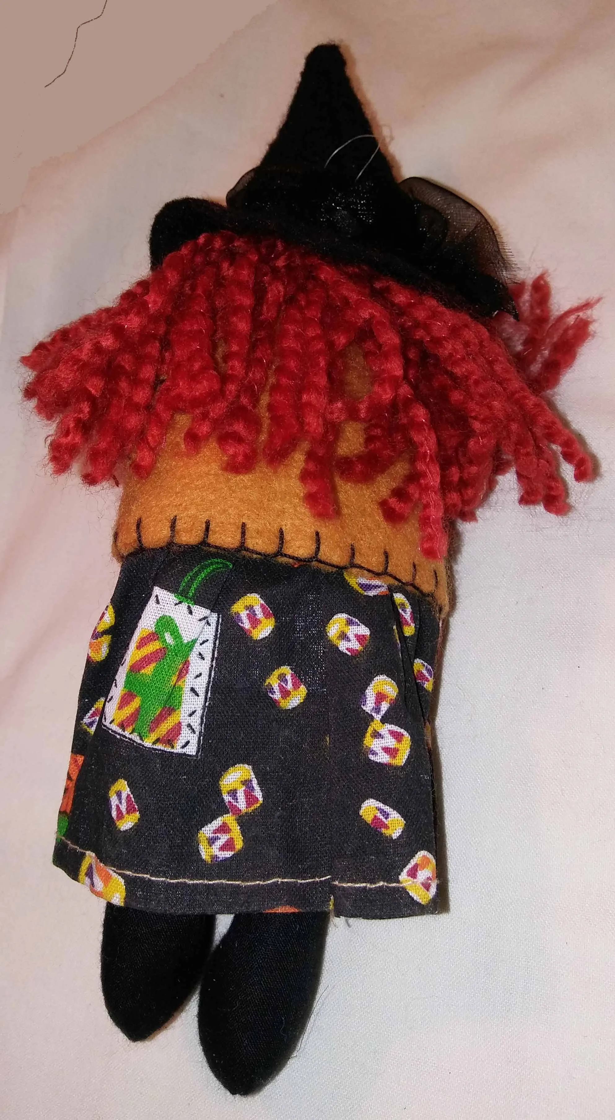 WITCH SOFT DOLL WITH BROOM
