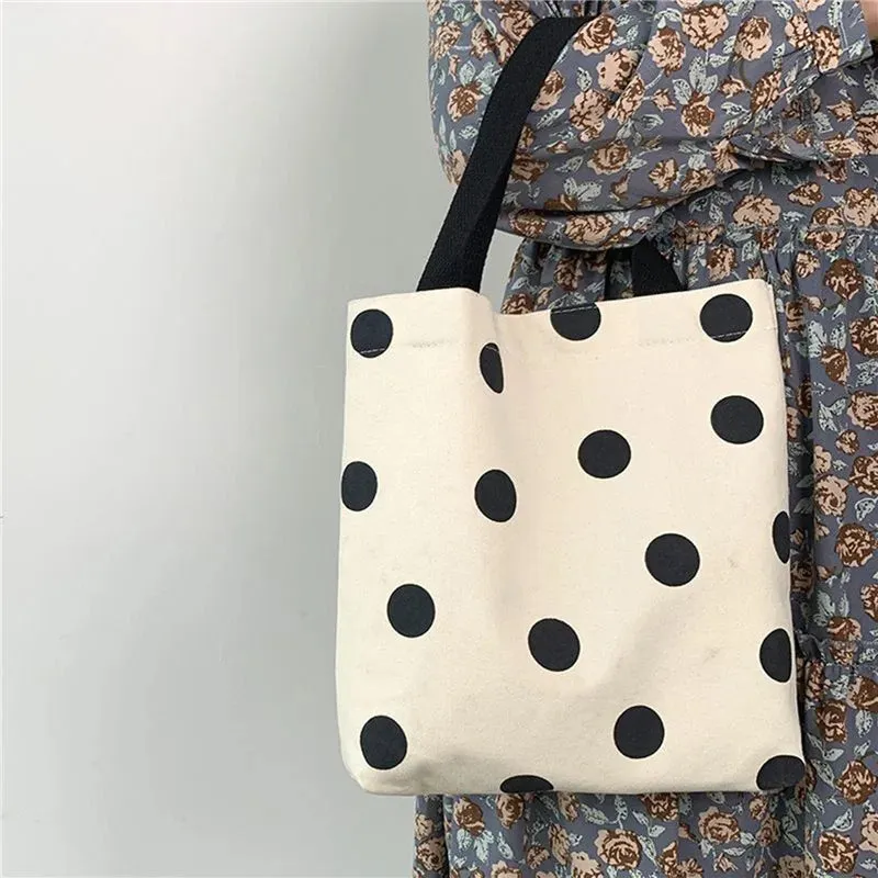 Women Canvas Tote Bag Solid Color Designer Ladies Casual Handbag Shoulder Bag Large Capacity Cotton Reusable Shopping Beach Bag