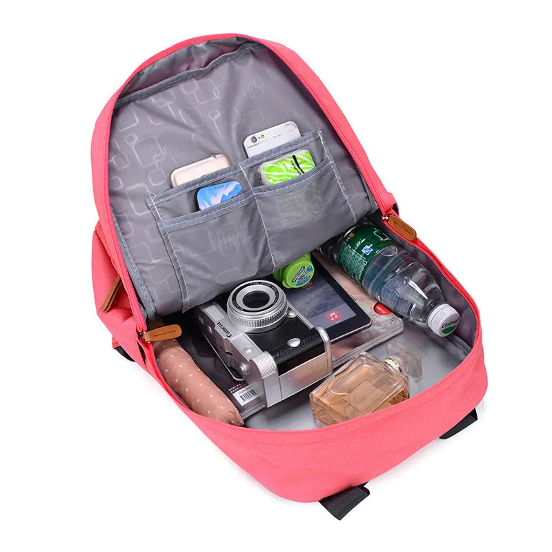 Women's Korean Style Preppy Simple Leisure Backpacks