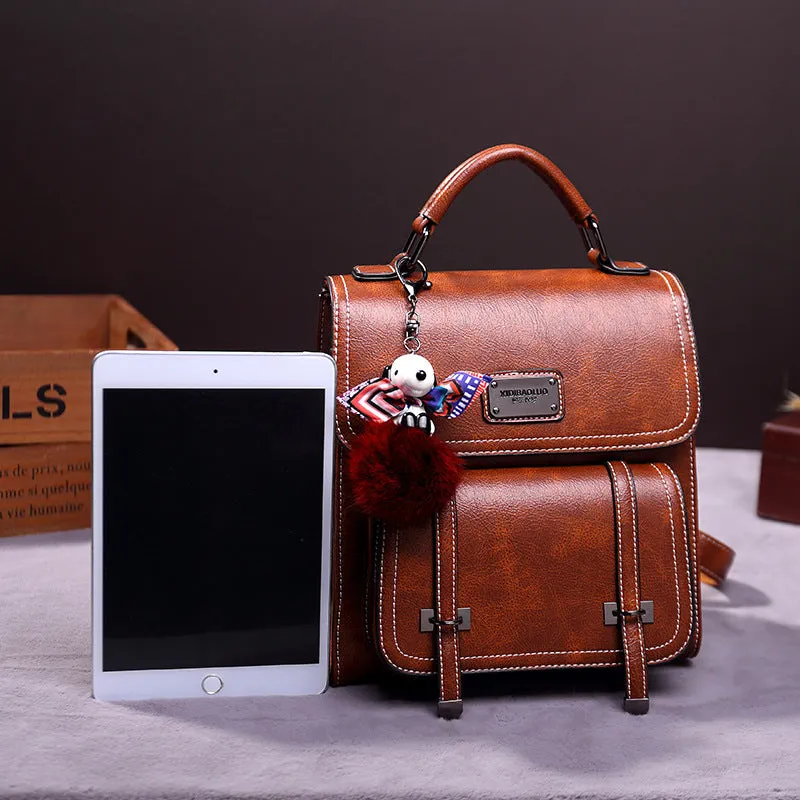Women's Xi Di Paul Retro Style Single Backpacks