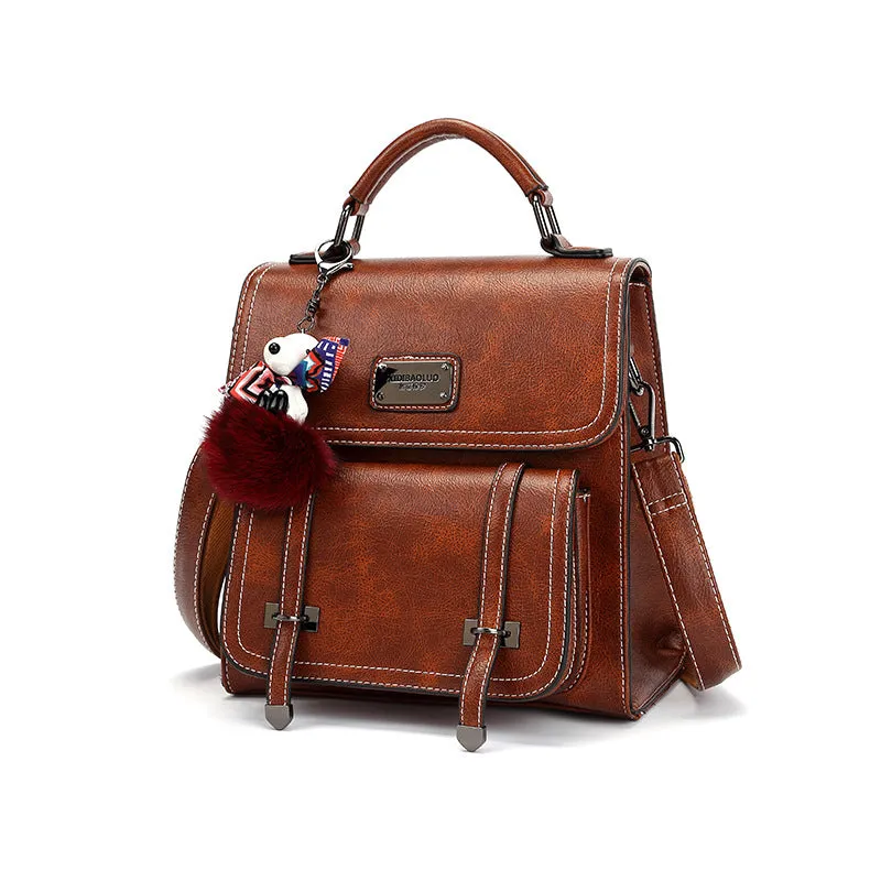 Women's Xi Di Paul Retro Style Single Backpacks