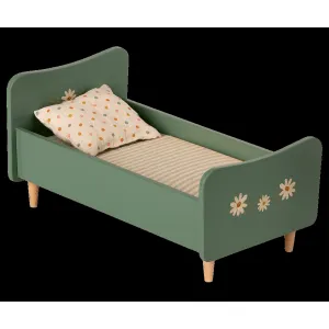 Wooden Bed, Mini - Mint Blue