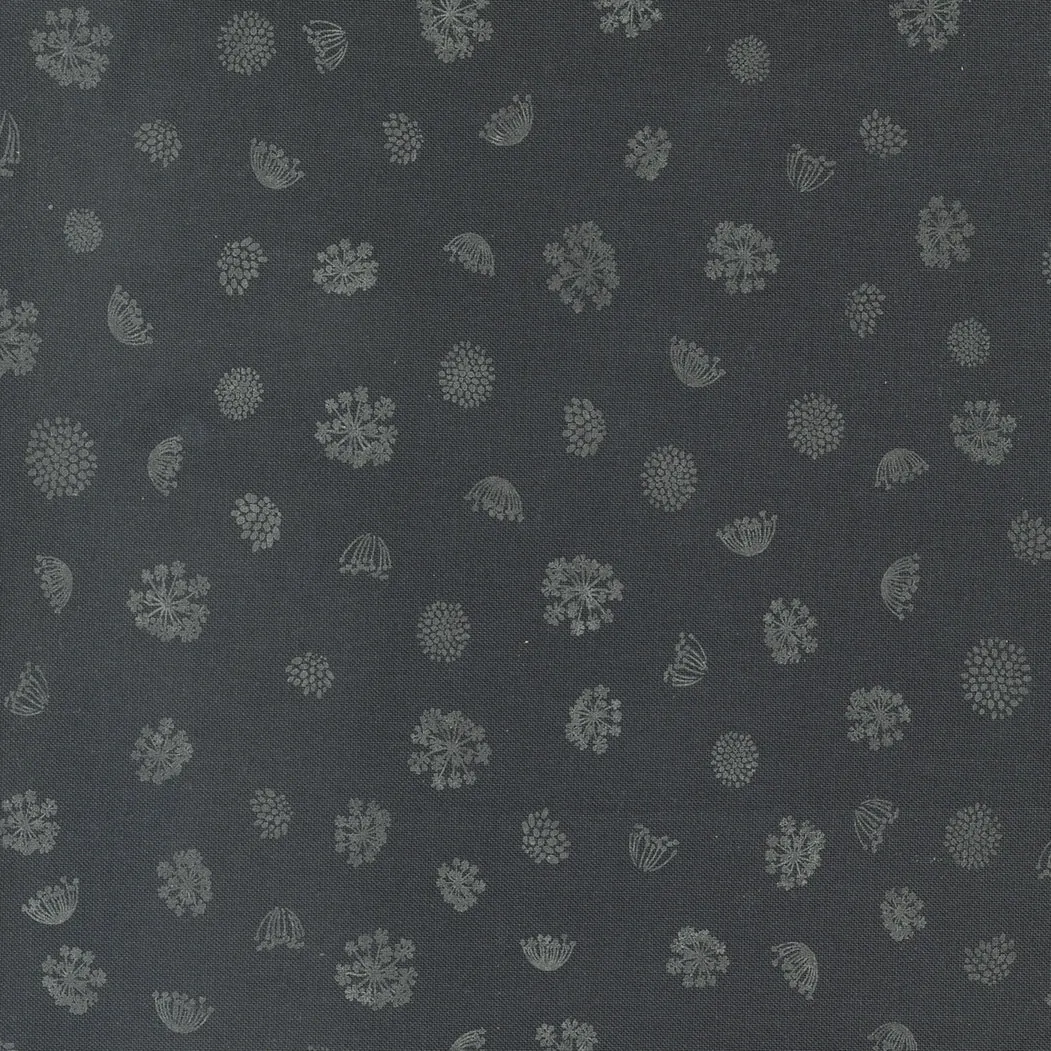 Woodland And Wildflowers Florals in charcoal 45587 19