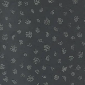 Woodland And Wildflowers Florals in charcoal 45587 19