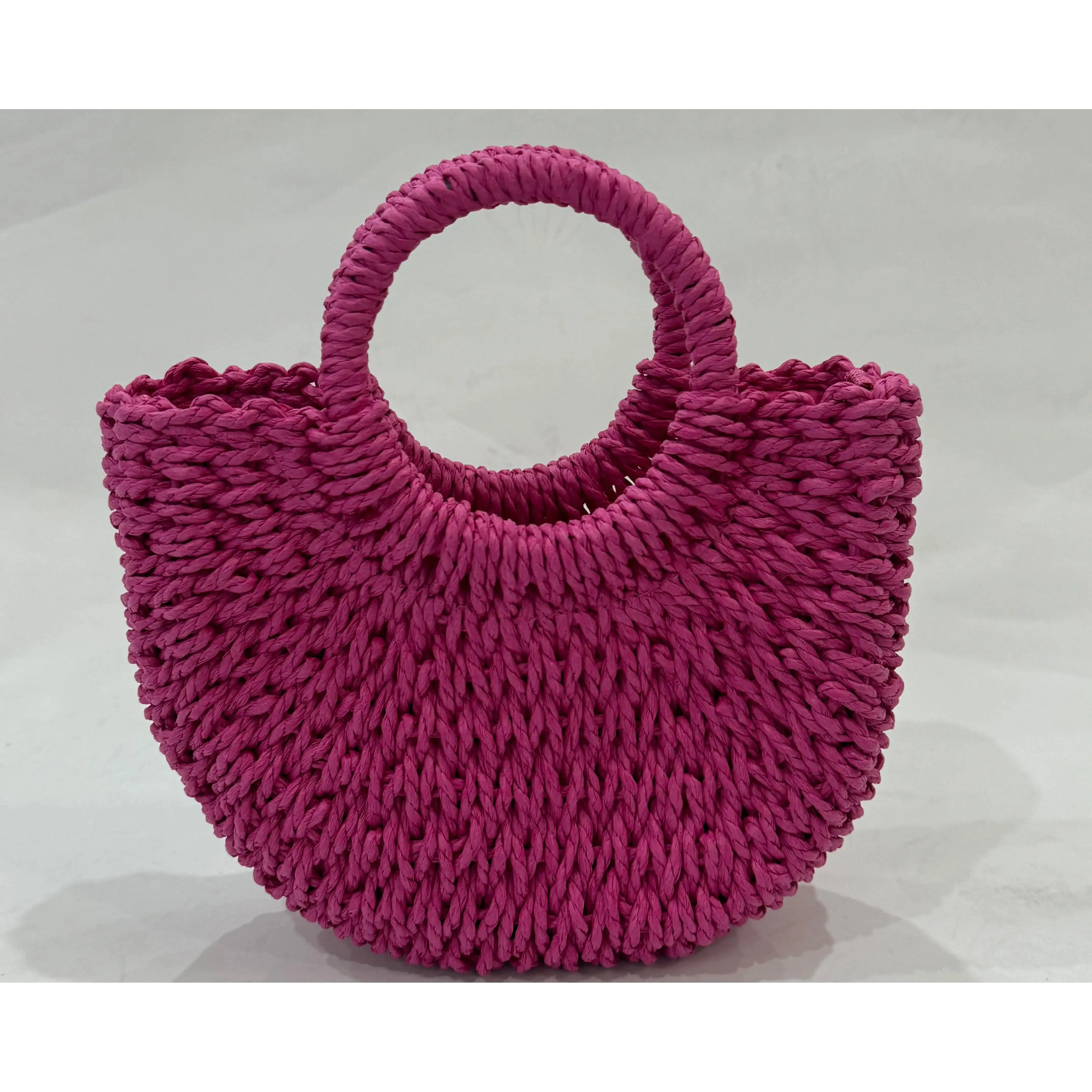 WOVEN BAG | HOT PINK