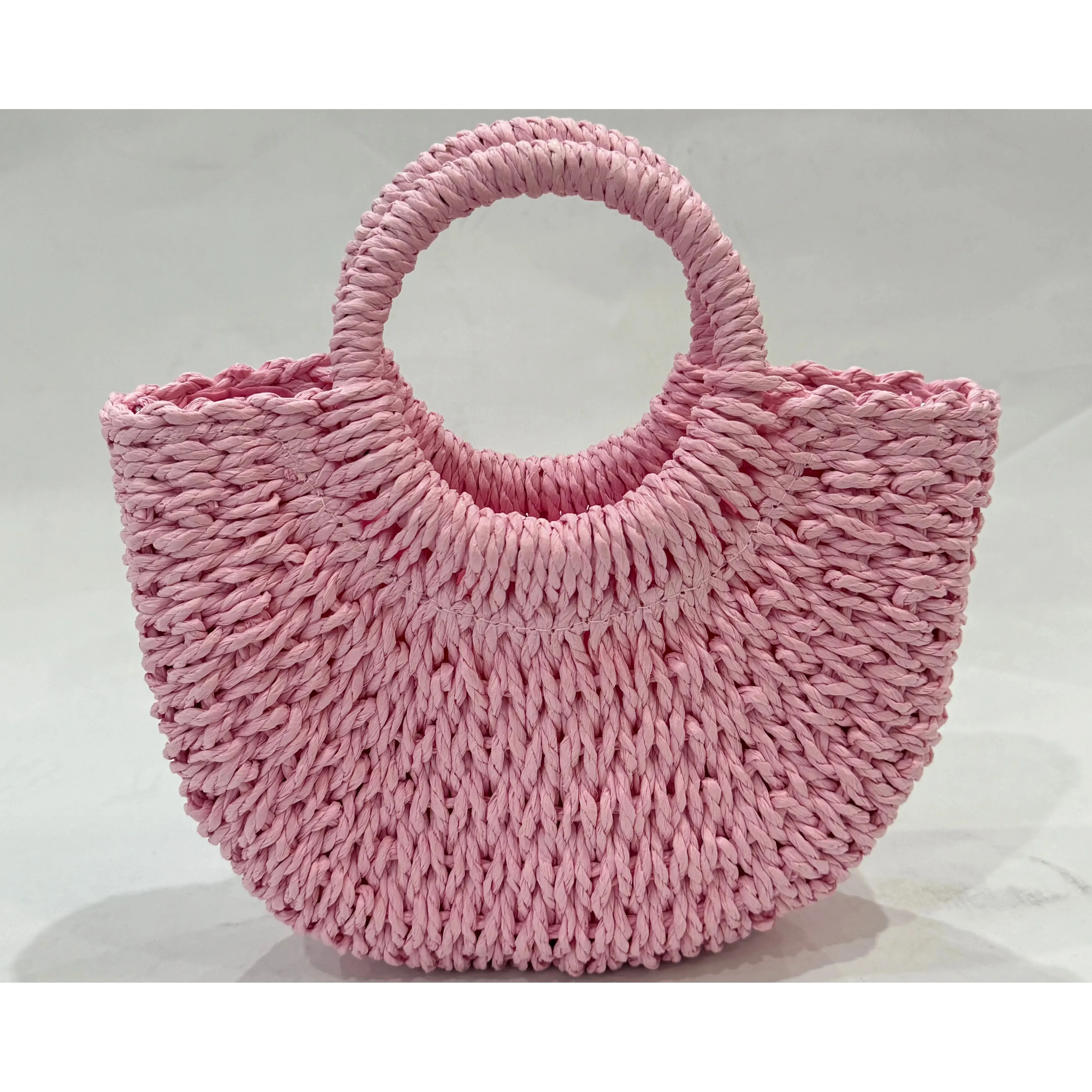 WOVEN BAG | LIGHT PINK
