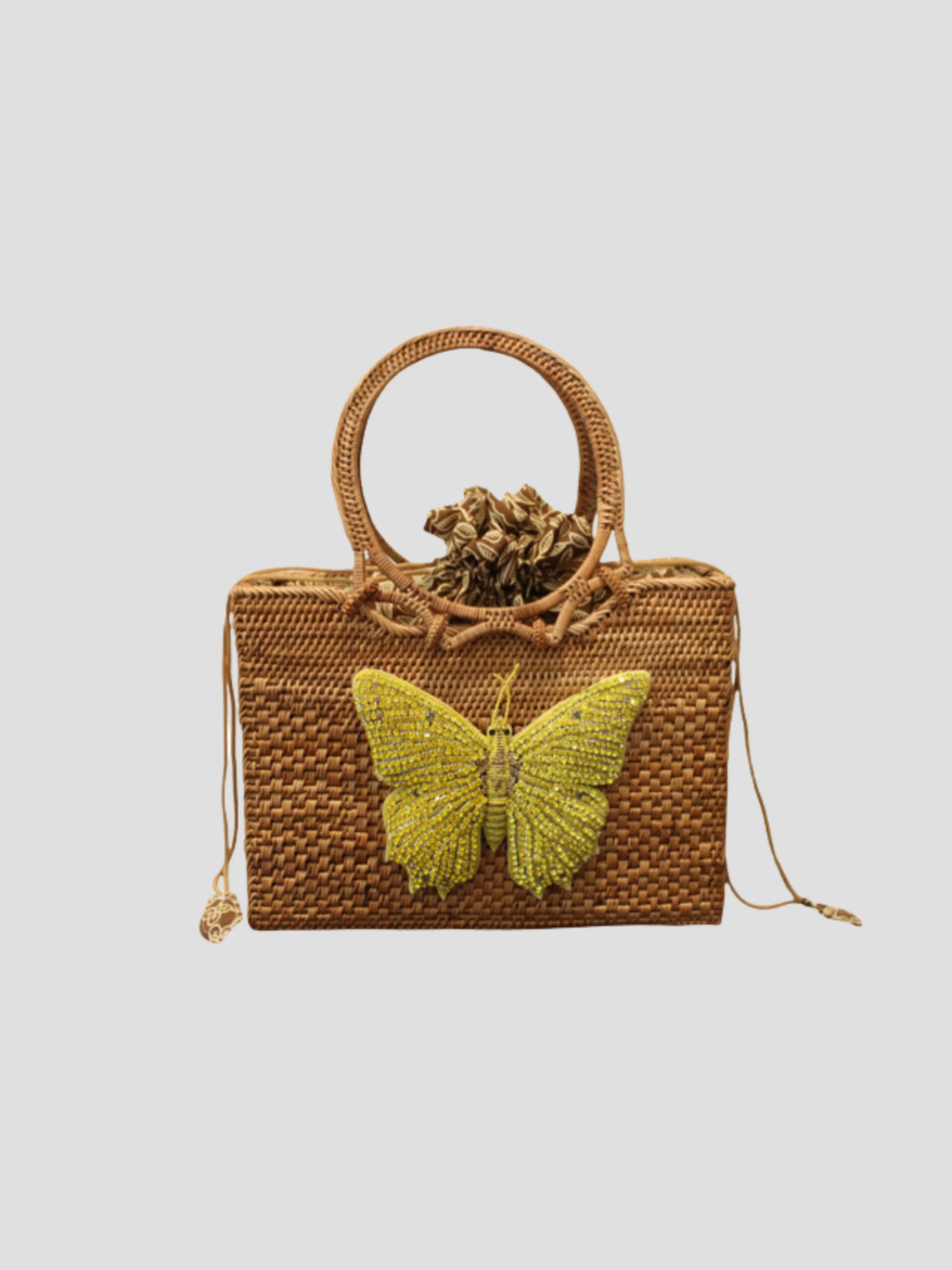 Yellow Butterfly Handbag