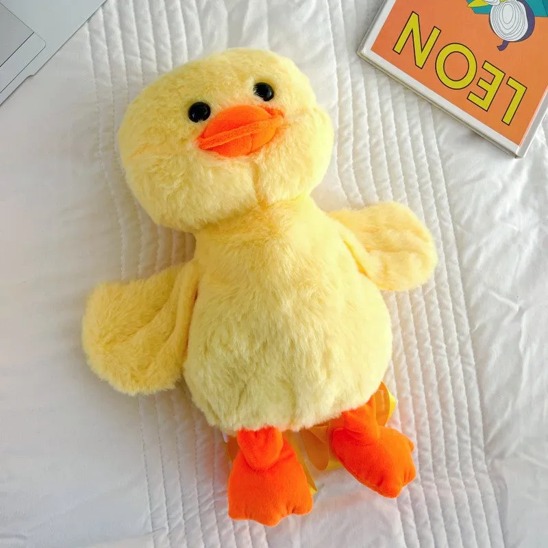 Yellow Duck Plush Cute Korean Style Backpacks