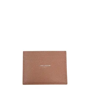 YSL Paris Card Case - Warm Beige