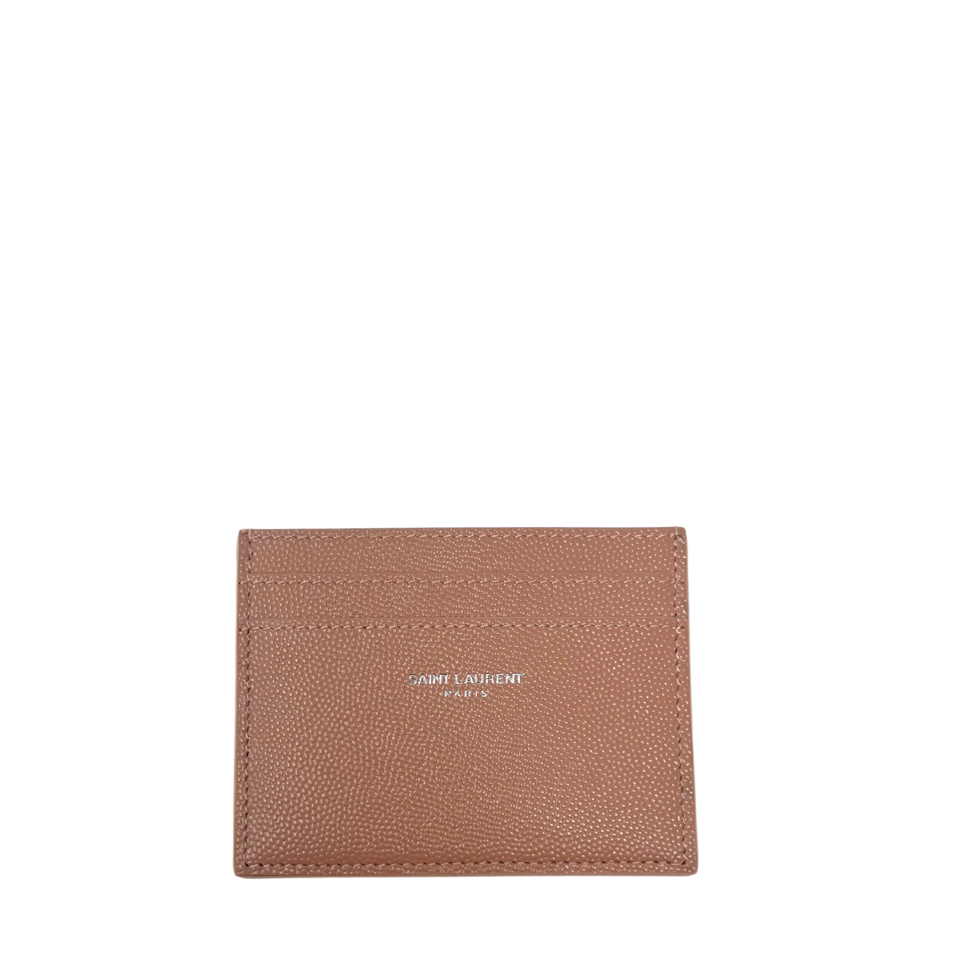 YSL Paris Card Case - Warm Beige