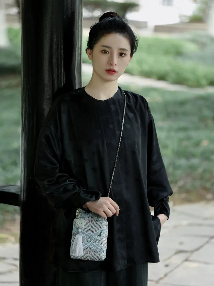 Yu Hai 玉海 Jade Sea Brocade Phone Purse
