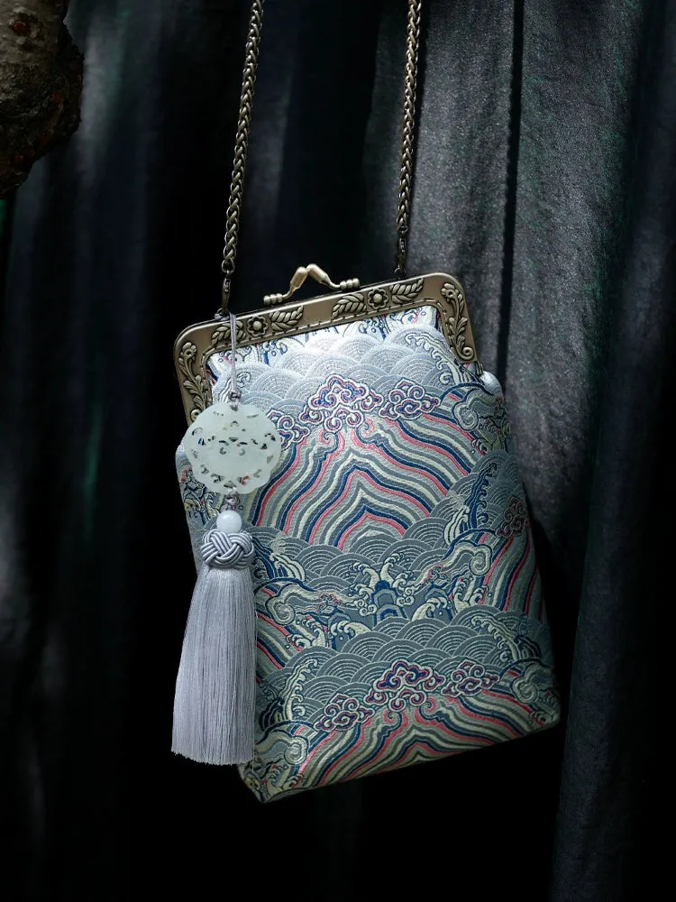Yu Hai 玉海 Jade Sea Brocade Phone Purse