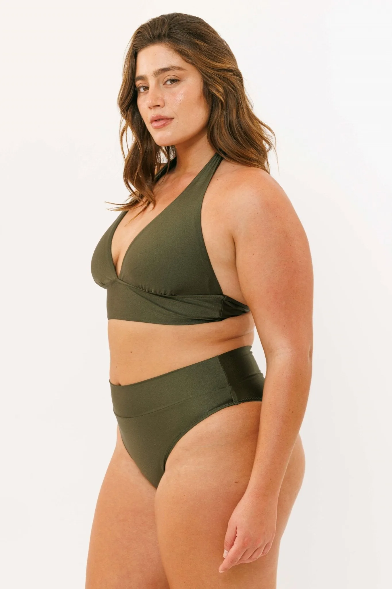 Yumi Bottom Shiny Olive